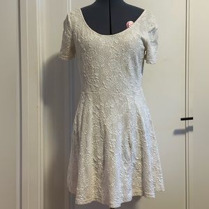 White Floral Minidress H&M